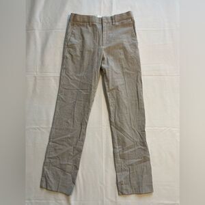 Crewcuts Boys Gray Striped Ludlow Slim Pants Size 8